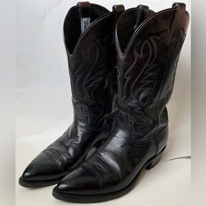 Code West Black Cherry Cowboy Boots Size 10.5 EE Extra Wide Western Cowgirl Farm